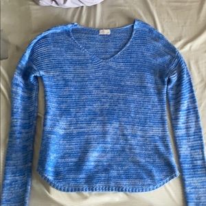 Blue knit sweater